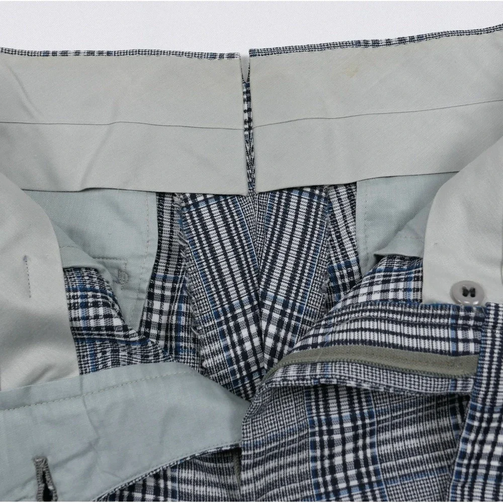 VTG 1970s Plaid 2 Pc Suit 38R 33 x33 Flare Leg Retro Griffon Allens USA Made